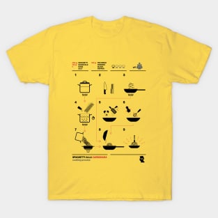 Carbonara Cooking Process T-Shirt